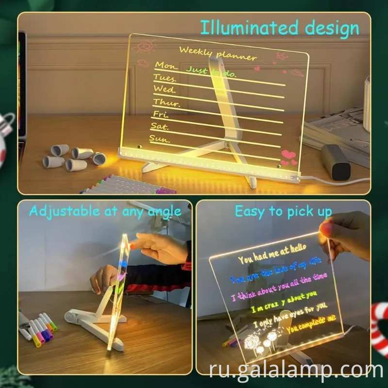 Творческий светодиодный лампочка для доски объявлений домашнего декора